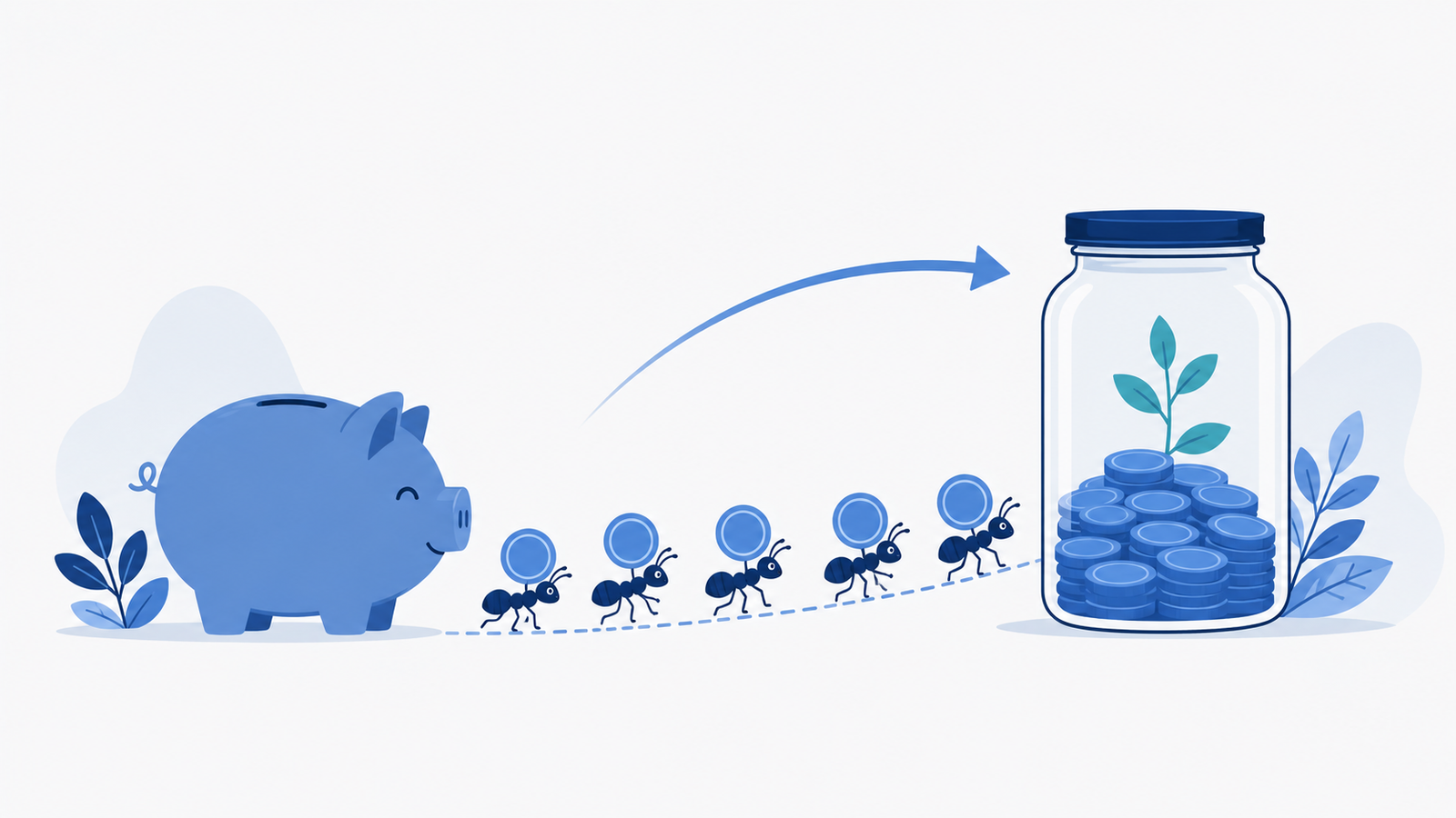Ilustración sobre cómo ahorrar 200 euros al mes para invertir