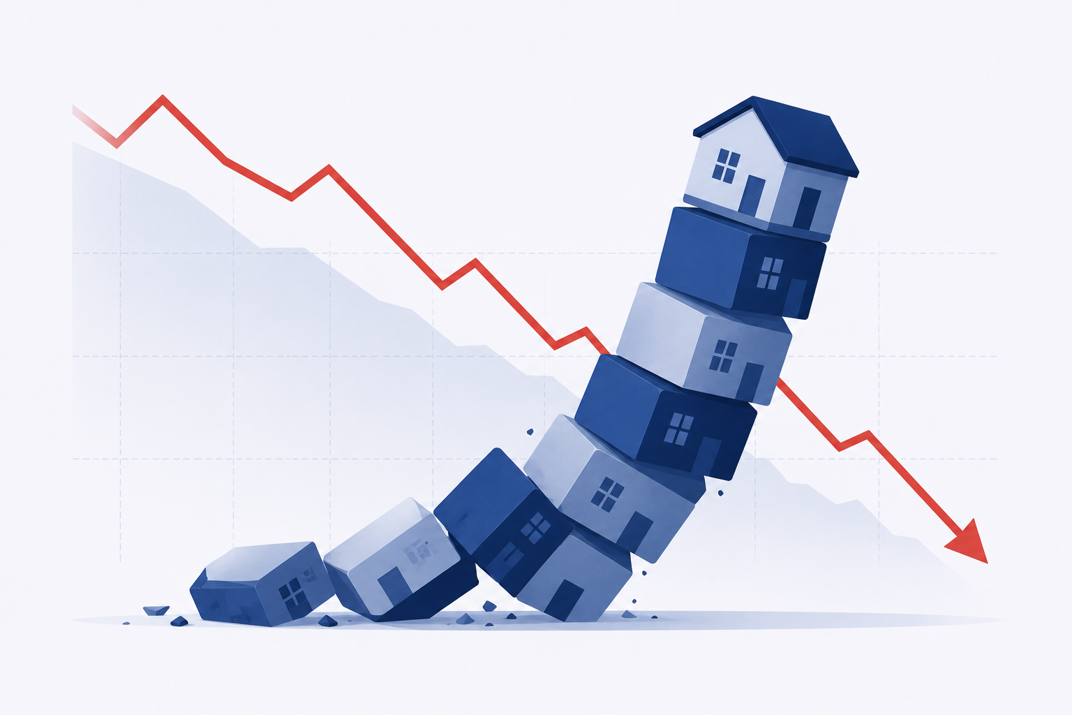 Ilustración sobre la crisis financiera de 2008 y sus efectos en los mercados